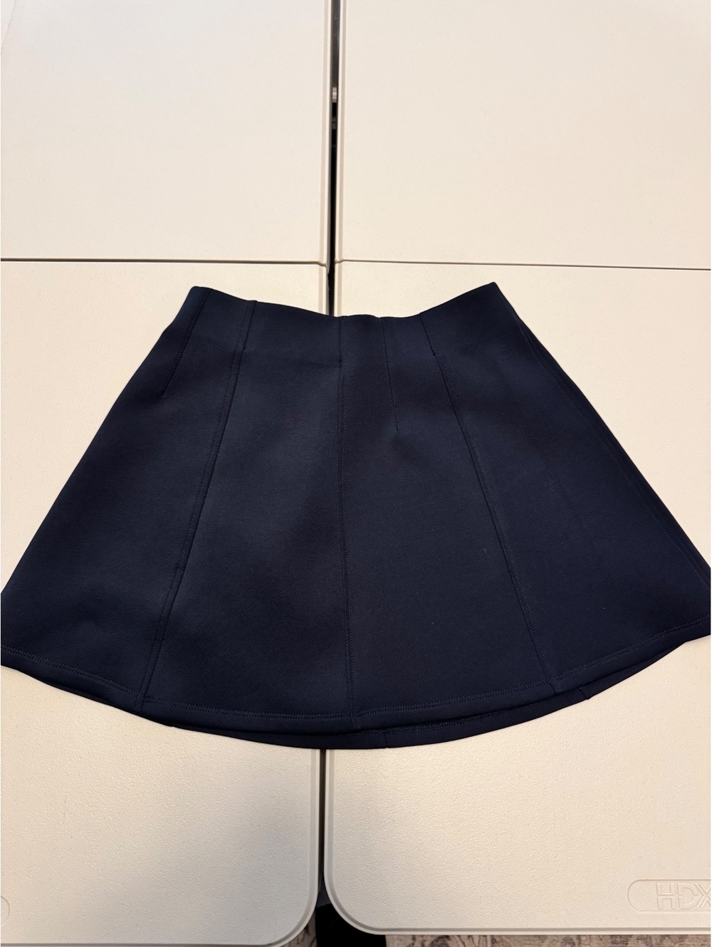 Anthropologie Navy Blue A-Line Mini Skirt Size XS